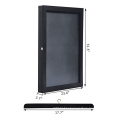 Black 23x32 wholesale Custom Acrylic Lockable football Jersey frame Display Case For Home Memorabilia Decor